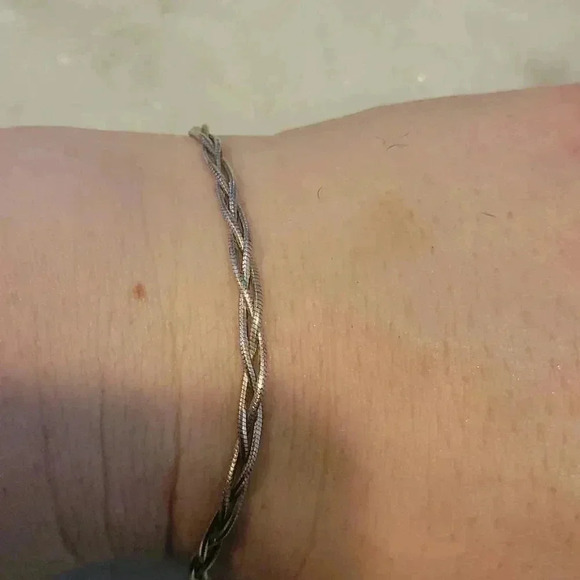 Bracelet Dyadema Italy Sterling Silver Braided Intertwined Snake - Picture 7 of 7